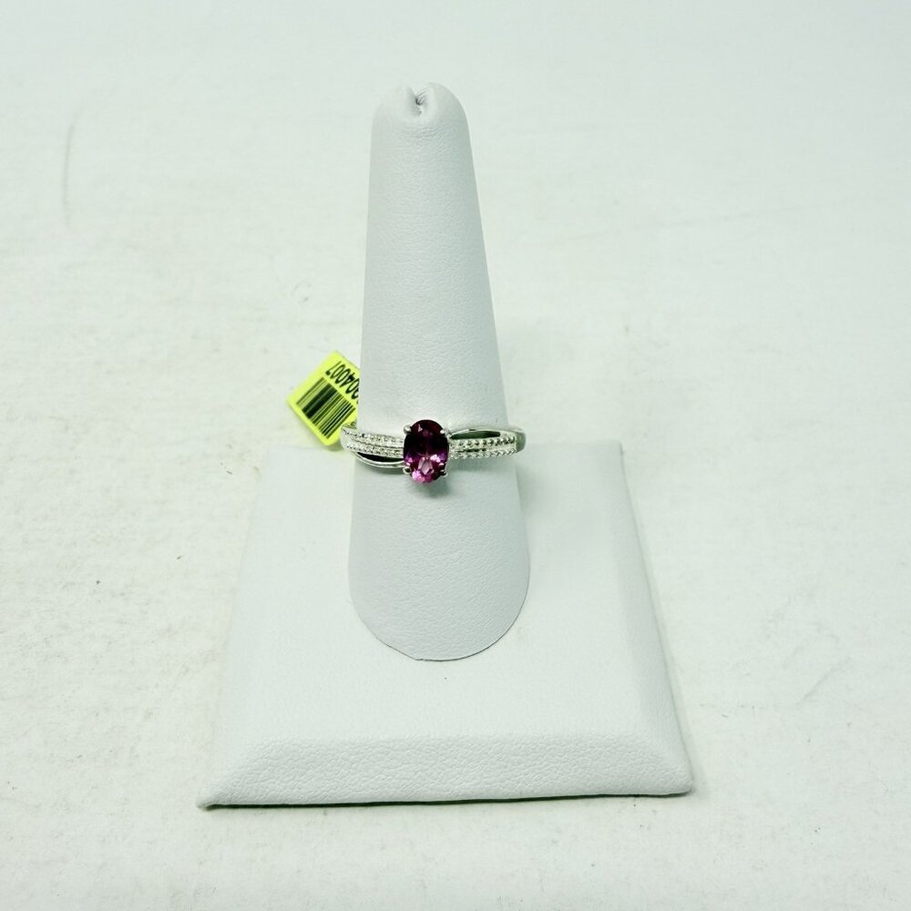Shop LC Pure Pink Mystic Topaz Size 9 Ring in Sterling Silver TGW 0.90 cts. 5455